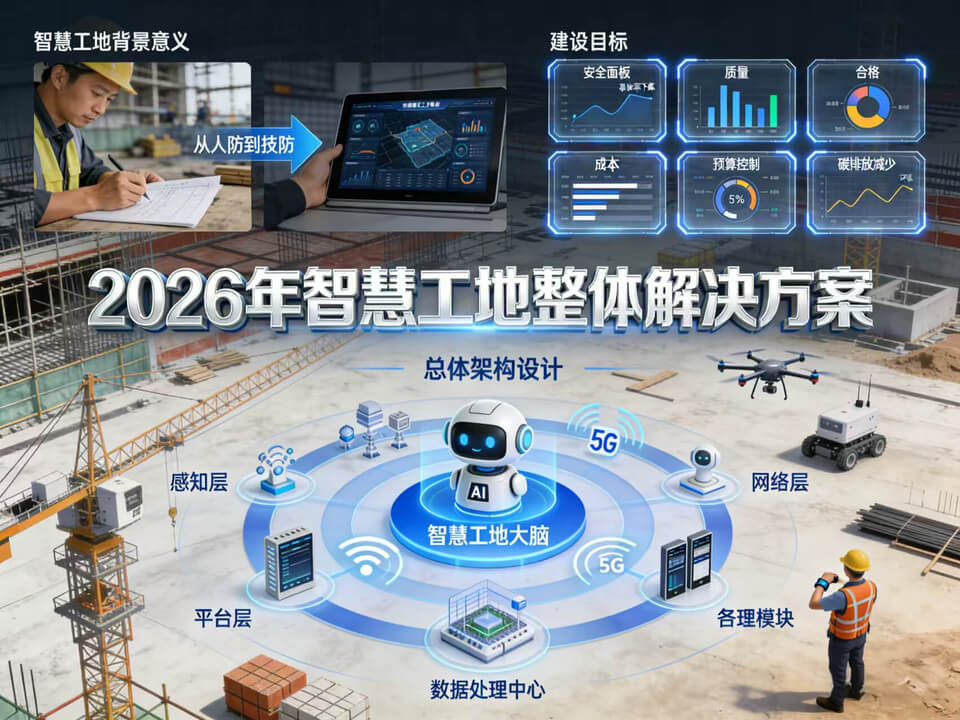 2026年智慧工地整体解决方案|附全套方案下载插图 2026年智慧工地整体解决方案|附全套方案下载