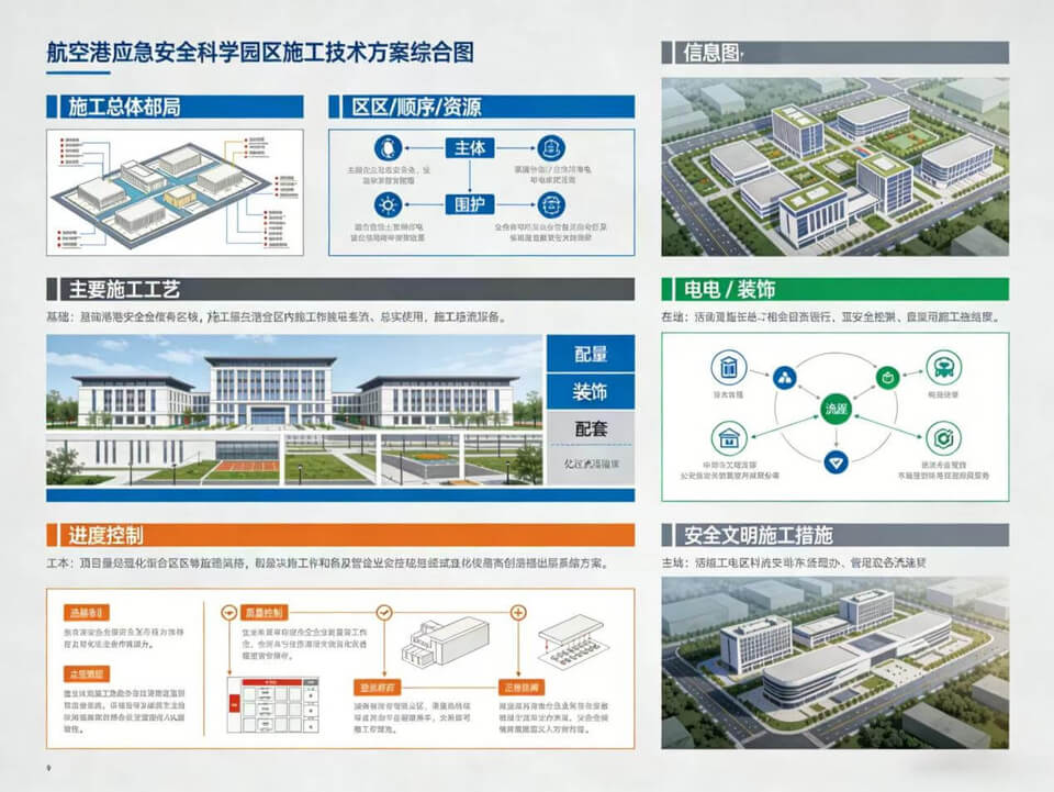 航空港应急安全科教园区 — 应急安全产业园建设项目投标技术方案，全1022页