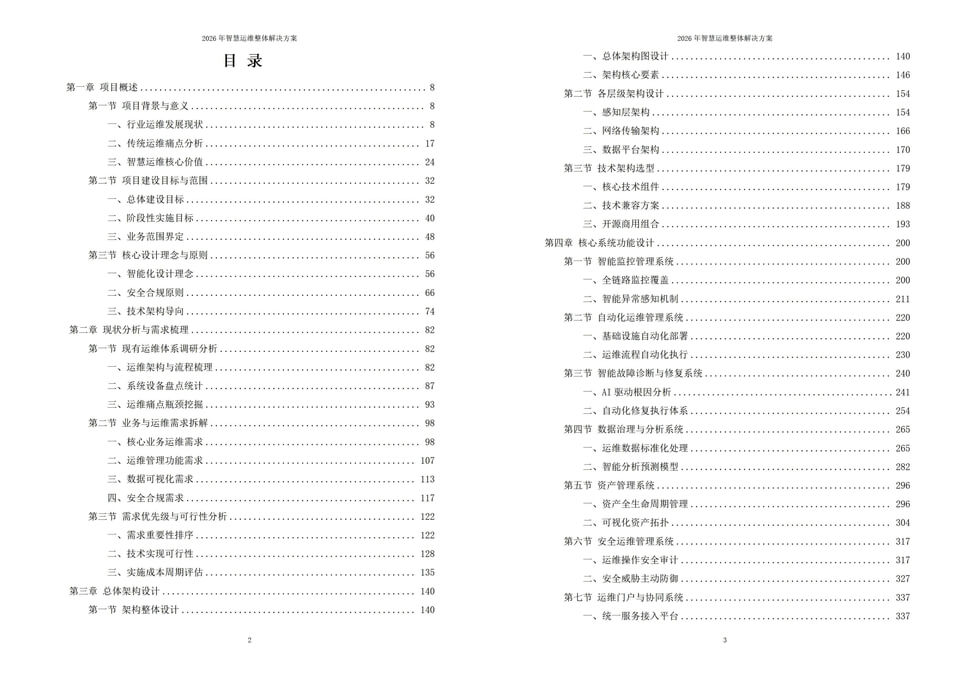 2026年智能运维一体化落地解决方案 - 全947页方案下载