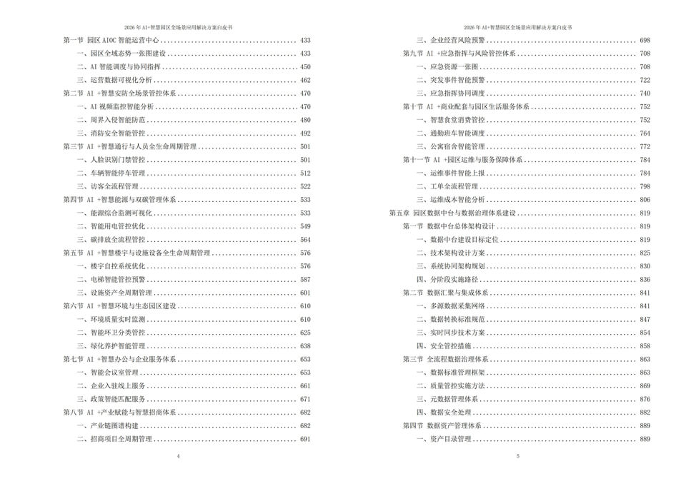 2026年人工智能AI赋能智慧园区全场景落地应用解决方案白皮书下载
