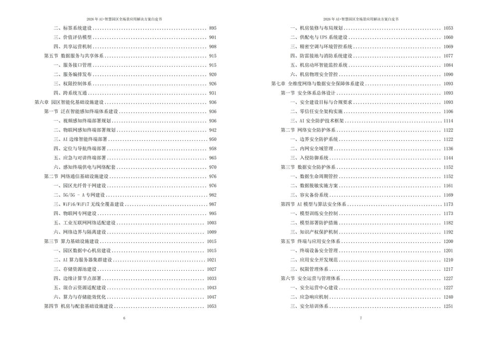 2026年人工智能AI赋能智慧园区全场景落地应用解决方案白皮书下载